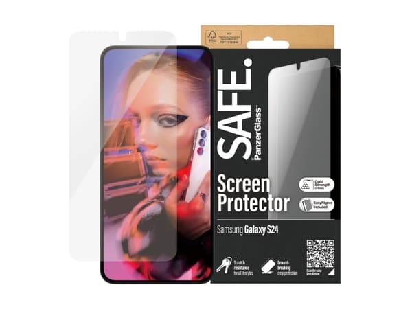 PanzerGlass SAFE. by PanzerGlass Screen Protector Samsung Galaxy S24, Transparent