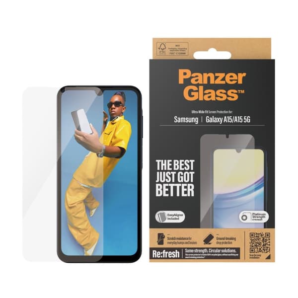 PanzerGlass Skærmbeskytter Transparent Samsung Galaxy A15