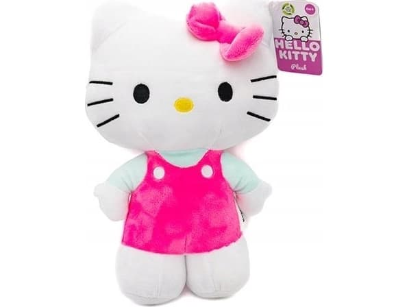 PROMO Hello Kitty pehmo maskotti 30cm vaaleanpunainen mekko