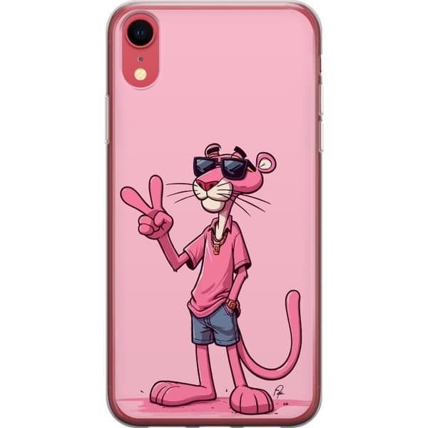Apple iPhone XR Gjennomsiktig deksel Pink Panter Peace