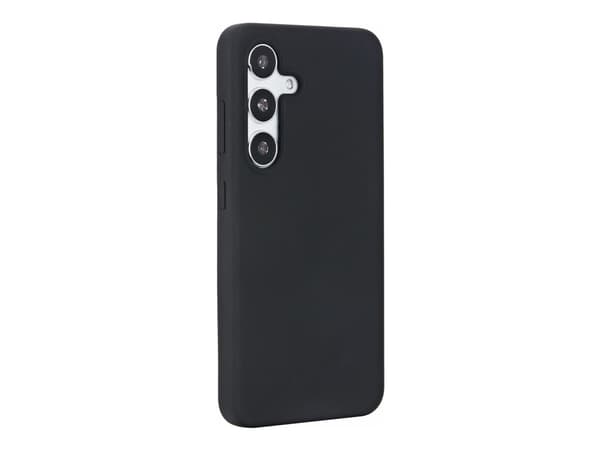 eSTUFF Infinite Vienna - Bakdeksel for mobiltelefon - 100 % resirkulert plast - termoplastisk polyuretan (TPU) - svart - for Samsung Galaxy S25