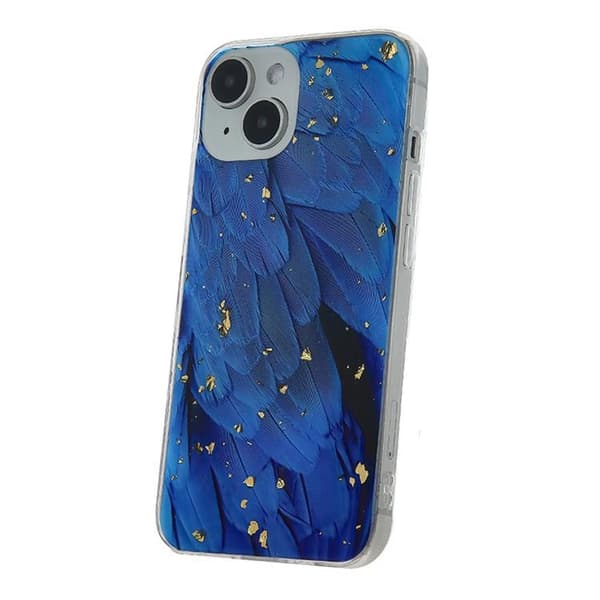 iPhone 12/12 Pro Mobilskal Guld Glam - Blå