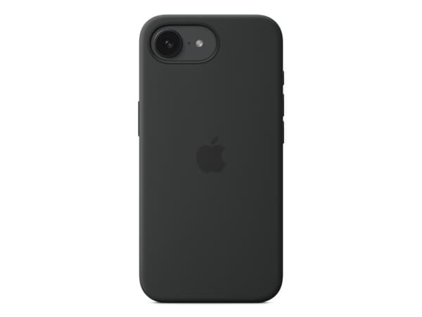 Apple - Baksidedeksel for mobiltelefon - silikon - svart - for iPhone 16e