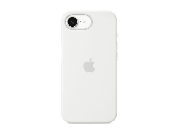 Apple - Baksidesskydd för mobiltelefon - silikon - vit - för iPhone 16e