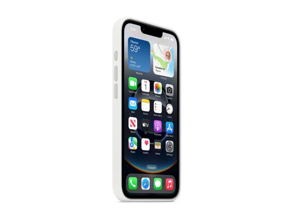 Apple - Baksidesskydd för mobiltelefon - silikon - vit - för iPhone 16e