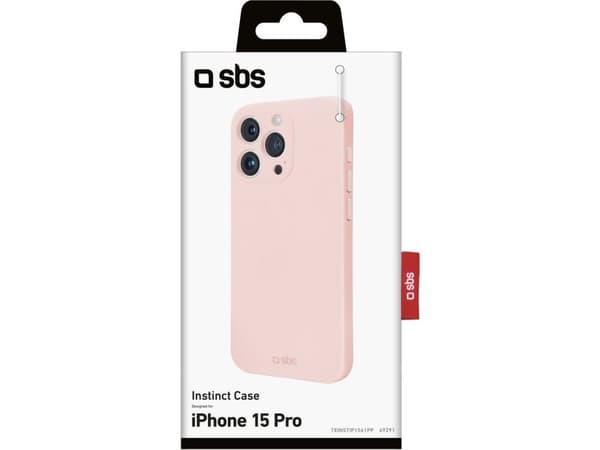 SBS - Instinct-deksel til iPhone 15 Pro i rosa standard