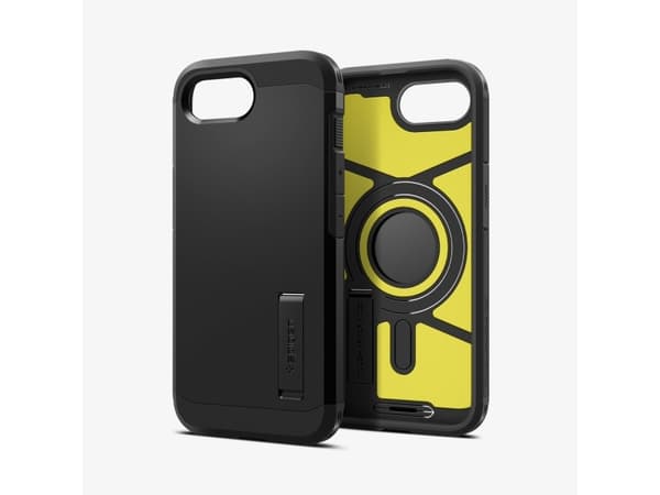 Spigen Tough Armor AI (MagFit), Omslag, Apple, iPhone 16e, 15,5 cm (6.1"), Svart