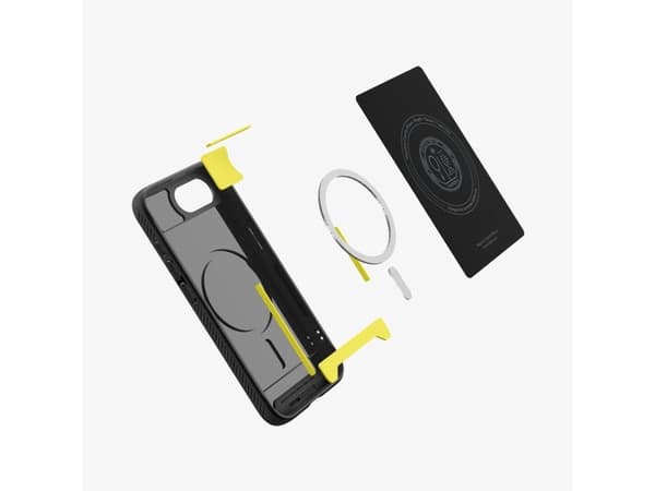 Spigen Rugged Armor (MagFit), Omslag, Apple, iPhone 16e, 15,5 cm (6.1"), Svart