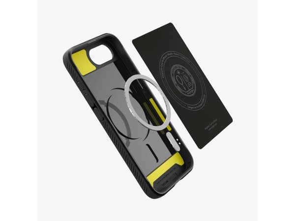 Spigen Rugged Armor (MagFit), Omslag, Apple, iPhone 16e, 15,5 cm (6.1"), Svart