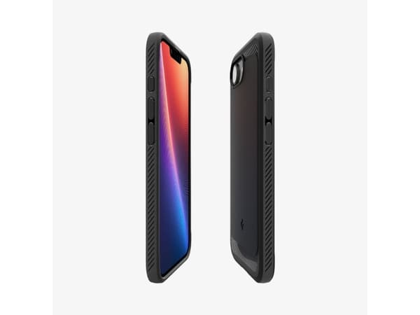 Spigen Rugged Armor (MagFit), Omslag, Apple, iPhone 16e, 15,5 cm (6.1"), Svart