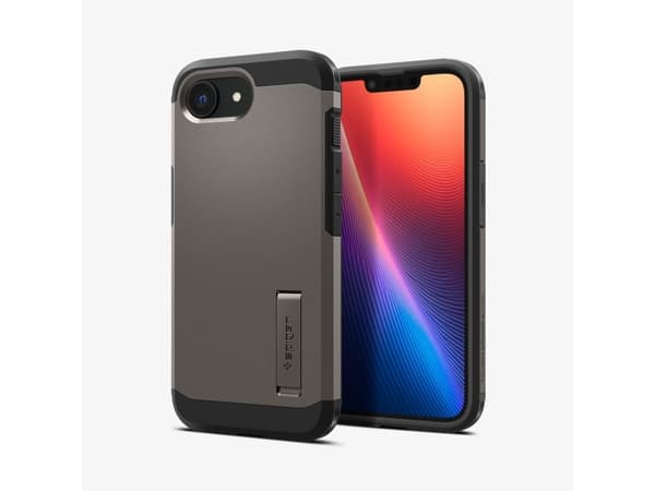 Spigen Tough Armor AI (MagFit), Etui, Apple, iPhone 16e, 15,5 cm (6.1"), Metallisk