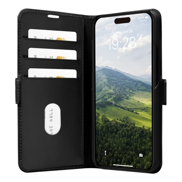 dbramante1928 Copenhagen Flip Case - iPhone 15 Pro - Musta