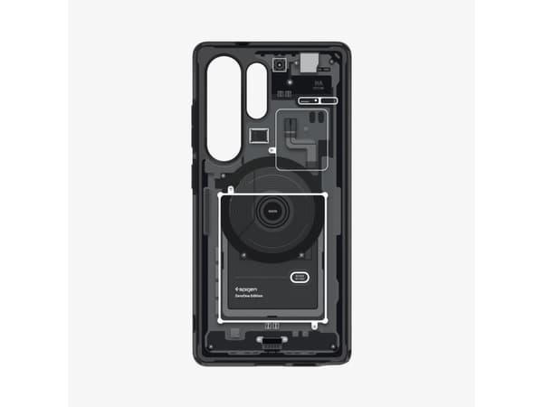 Spigen Ultra Hybrid Zero One (MagFit), Omslag, Samsung, Galaxy S25 Ultra, 17,5 cm (6.9"), Svart