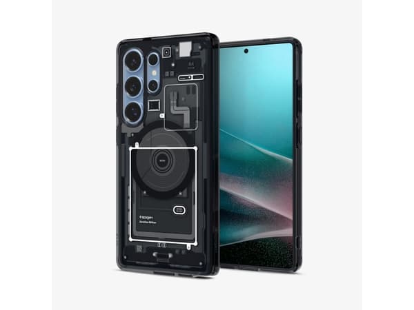 Spigen Ultra Hybrid Zero One (MagFit), Omslag, Samsung, Galaxy S25 Ultra, 17,5 cm (6.9"), Svart