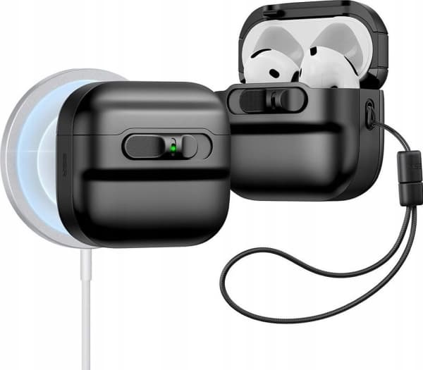 Apple AirPods 4 ESR Pulse Halolock Magsafe-fodral för dina hörlurar i svart