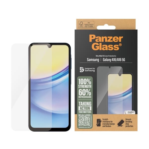 PanzerGlass Skærmbeskytter - Samsung New A15/ A16 5G - Ultra-Wide Fit