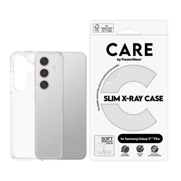 CARE by PanzerGlass - Muodikas kotelo läpinäkyvä X-Ray Soft Basic Samsung Galaxy S25 Plus Plus