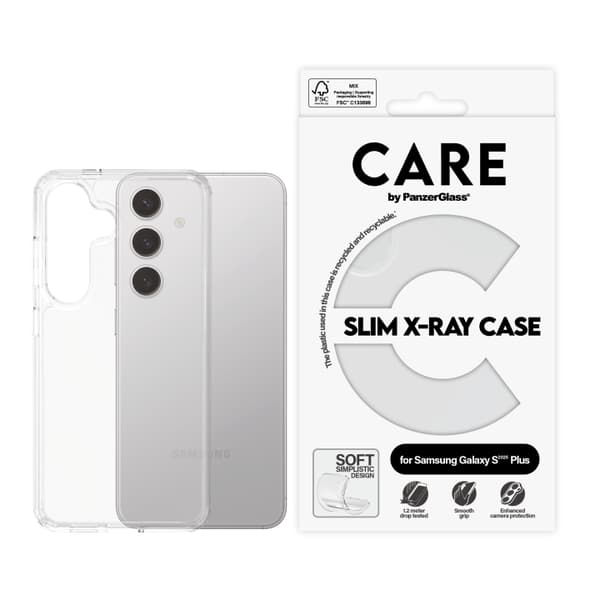 CARE by PanzerGlass - Muodikas kotelo läpinäkyvä X-Ray Soft Basic Samsung Galaxy S25 Plus Plus
