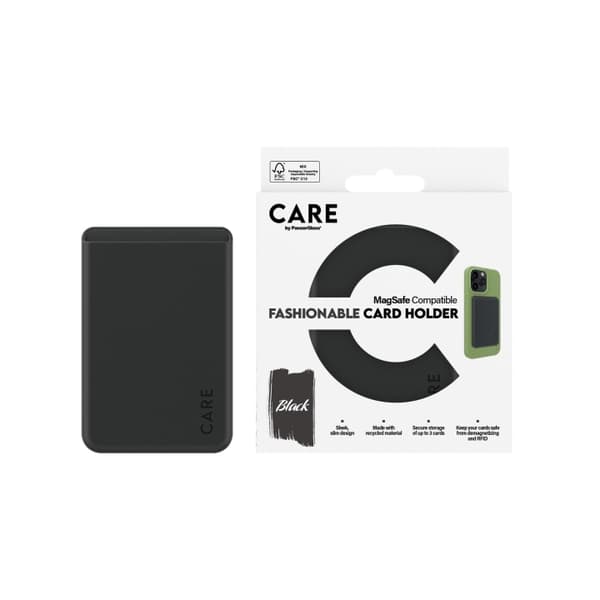 CARE by PanzerGlass - Korthållare - Svart - iPhone