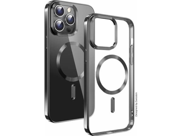 Swissten Clear Jelly Magstick metalinis dėklas, skirtas Apple iPhone 14 Pro Max
