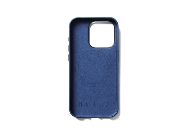 Troubadour Goods Limited Mujjo Full Odinis dėklas - nahkakotelo iPhone 15 Pro yhteensopiva su MagSafe (monaco mėlynas)