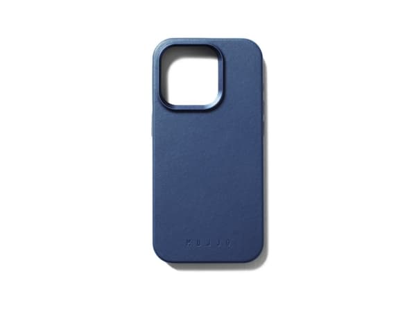 Troubadour Goods Limited Mujjo Full Odinis dėklas - nahkakotelo iPhone 15 Pro yhteensopiva su MagSafe (monaco mėlynas)