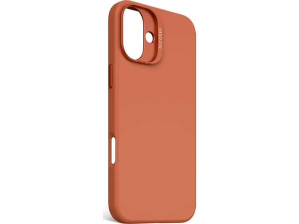 Decoded AntiMicrobial Silicone Backcover - suojaava silikoni tapauksessa iPhone 16 Plus yhteensopiva MagSafe (hiekka kivi) kanssa