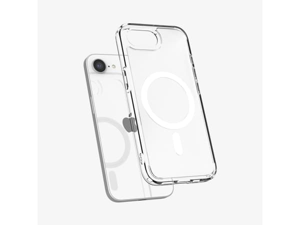 Spigen Ultra Hybrid (MagFit), suojakuori, Apple, iPhone 16e, 15,5 cm (6.1"), valkoinen