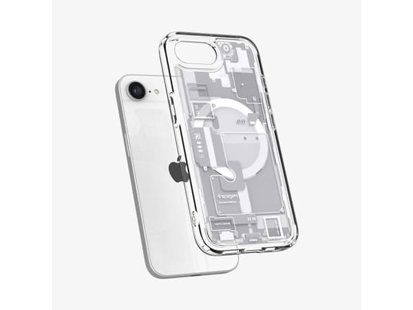 Spigen Ultra Hybrid Zero One (MagFit), Omslag, Apple, iPhone 16e, 15,5 cm (6.1"), Vit