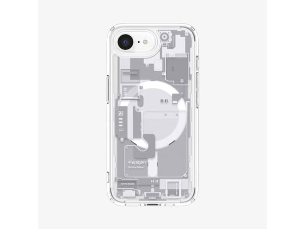 Spigen Ultra Hybrid Zero One (MagFit), Omslag, Apple, iPhone 16e, 15,5 cm (6.1"), Vit