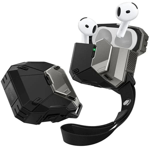 AirPods 4 Supcase Matrix-skal med magnetisk laddning - Svart