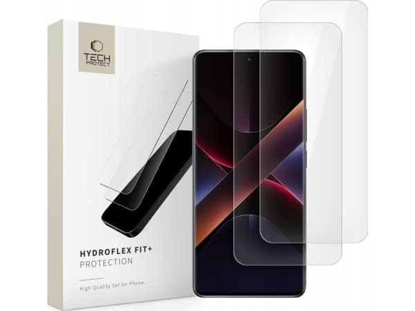 FOLIA HYDROŻELOWA TECH-PROTECT HYDROFLEX FIT+ 2-PACK XIAOMI REDMI NOTE 14 PRO 5G / 14 PRO+ PLUS 5G / POCO X7 5G CLEAR