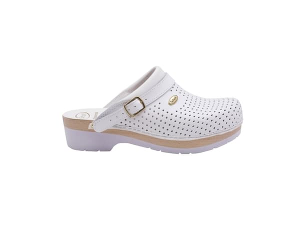 Scholl Clog supercomfort, Tøfler, Hunkjønn, Voksen, Hvit, Monokromatisk, 4,5 cm