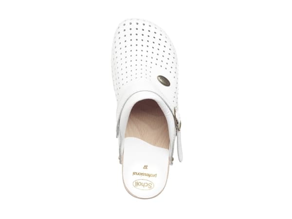 Scholl Clog supercomfort, Tøfler, Hunkjønn, Voksen, Hvit, Monokromatisk, 4,5 cm
