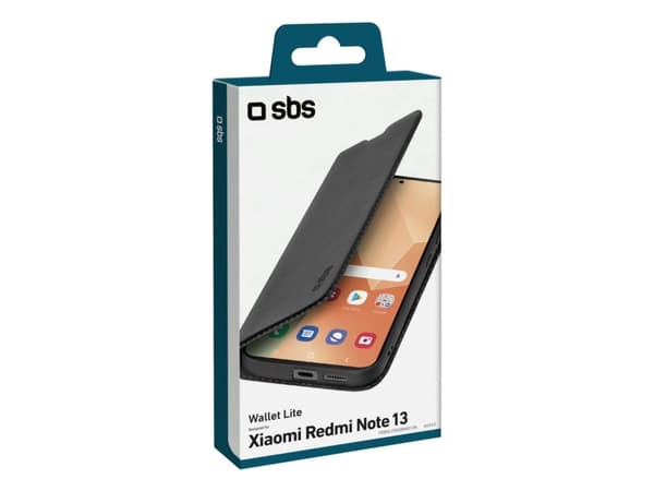 SBS TEBKLITEXIRNO13K, Folio, Xiaomi, Redmi Note 13 5G, 16,9 cm (6.67"), Sort