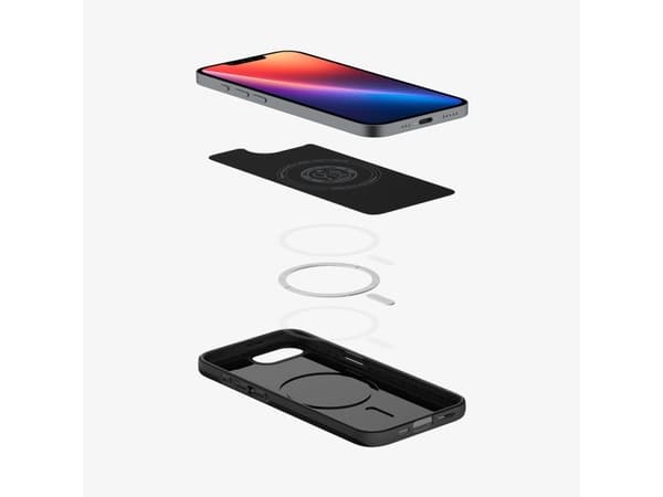Spigen Thin Fit (MagFit), Omslag, Apple, iPhone 16e, 15,5 cm (6.1"), Svart