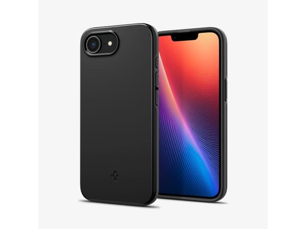 Spigen Thin Fit (MagFit), Omslag, Apple, iPhone 16e, 15,5 cm (6.1"), Svart