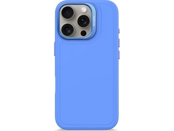 Decoded AntiMicrobial Silicone Stacks Backcover - skyddsfodral i silikon för iPhone 16 Pro kompatibelt med MagSafe (super sonic)