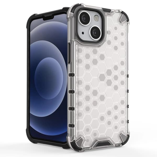 iPhone 13 mini Mobilskal Honeycomb Armor - Vit