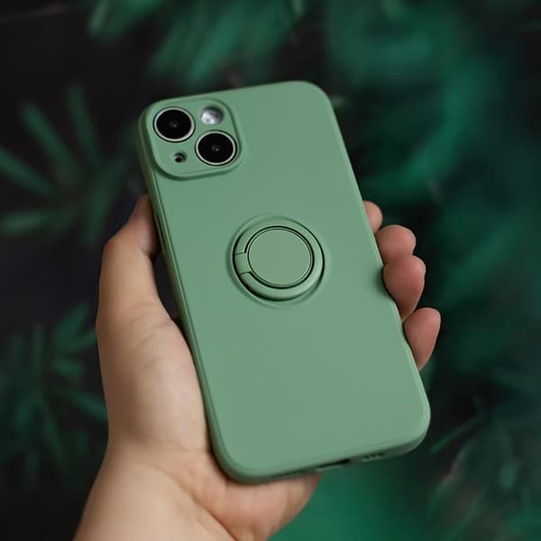 iPhone 15 Pro Mobilskal Finger Grip - Mintgrön