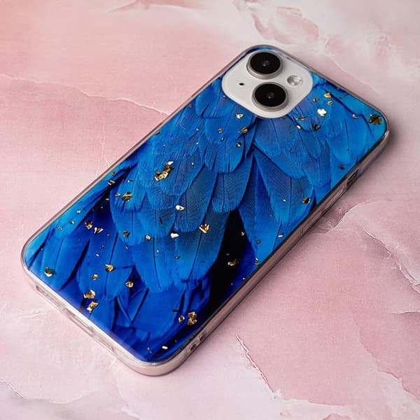 Galaxy A35 5G Mobilskal Guld Glam - Blå
