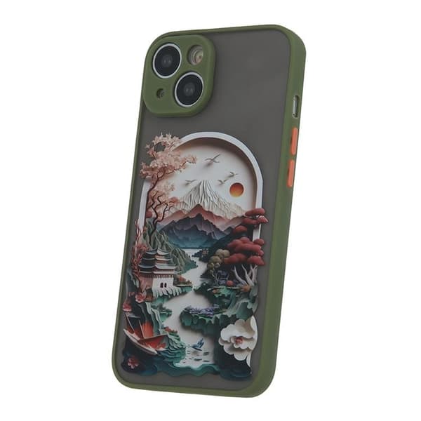 Galaxy A35 5G Mobilskal Ultra Trendy Travel - Grön