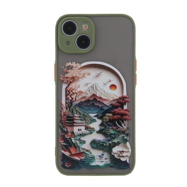 Galaxy A35 5G Mobilskal Ultra Trendy Travel - Grön
