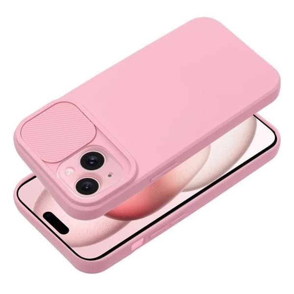iPhone 15 Plus Mobilskal Slide - Ljusrosa