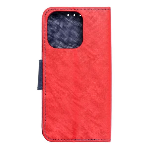iPhone 15 Plånboksfodral Fancy - Röd/Navy