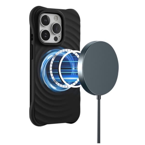 iPhone 15 Pro Mobilskal Magsafe Circle - Svart