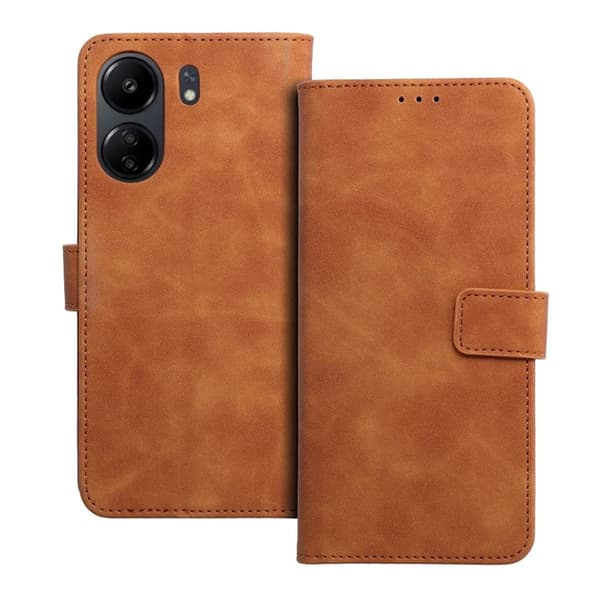 Xiaomi Redmi 13C/Poco C65 Plånboksfodral Tender - Brun