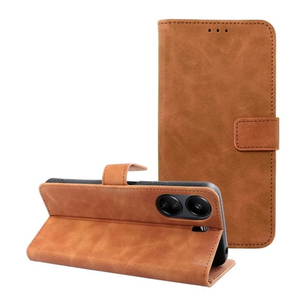 Xiaomi Redmi 13C/Poco C65 Plånboksfodral Tender - Brun