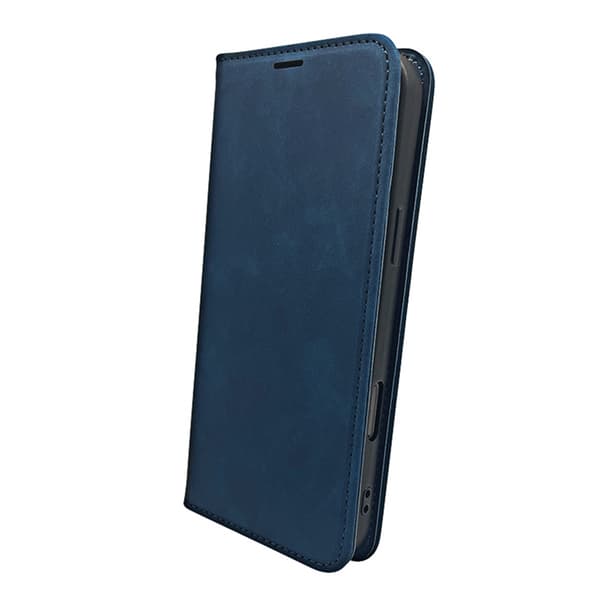 iPhone 11 Plånboksfodral Smart Suede - Marinblå