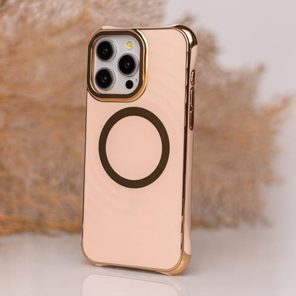 iPhone 13 Pro Max Mobilskal Magsafe Circle Glam - Rosa
